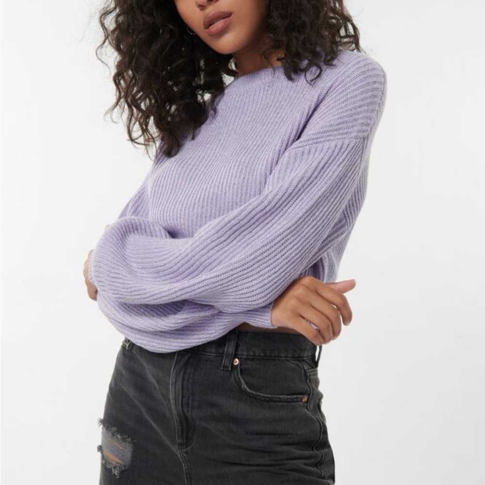 Garage Lilac Crew Neck Sweater